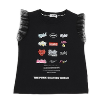 Direct mail from Japan X-girl Stages childrens glitter pattern vest 9242217