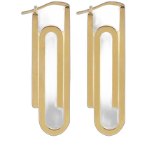 香港直邮潮奢 Off-White 女士 Double paperclip耳环