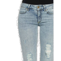 Korean direct mail DONDUP18SS straight pants for women JDP126 800 BlueBlue