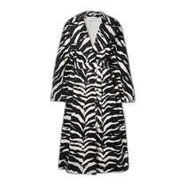 Hong Kong direct mail trendy luxury Alaia womens windbreaker AA9M03315T603 denim zebra