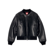 Hong Kong Direct Mail Luxury Diesel Womens Two-Way Zip Leather Jacket A145640HJAC