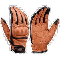 (Direct mail from Japan) Daytona motorcycle leather protective gloves with touch screen HBG-110 brown M 17