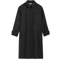 Hong Kong direct mail trendy luxury CLAUDIE PIERLOT womens mid-length moire wool coat CFPOU00