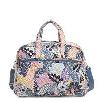 vera bradleyOutlet cotton large travel bag - Palm Flower (American Outlet) Straight Hair