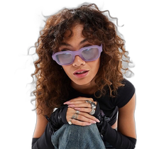 Hong Kong Direct Mail Luxury Vans Womens 66 Lilac Sunglasses