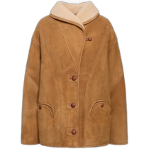 Hong Kong direct mail trendy luxury BLAZE MILANO womens Tatoosh short shearling coat