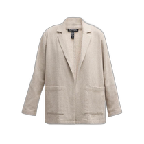(Direct mail from the United States) Eileen Fisher organic cotton tweed blazer womens casual sports