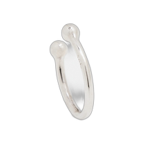 Hong Kong direct mail trendy luxury Zoë Chicco womens 14k white gold ear cuff ZCHIC30900