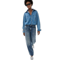 Hong Kong direct mail trendy luxury Haikure womens Tilda Piano blue jumpsuit HAIKU30009