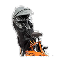(Direct mail from Japan) Panasonic Bicycle Child Seat Rear Rain Poncho Gray x Black NAR181