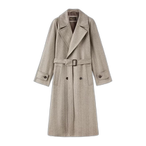 Hong Kong direct mail fashion luxury Loro Piana womens Foster wool coat FAO638