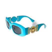 Versace Unisex VE4425U 54mm Sunglasses - Blue (US Outlet) Straight Hair