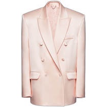 Hong Kong direct mail trendy luxury magda butrym womens large double-breasted satin suit jacket