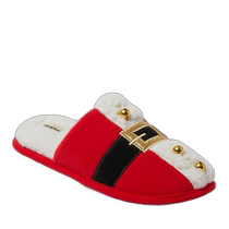 Dearfoams Unisex Novelty Holiday Christmas Slippers - Pure Red (US Outlet) Straight