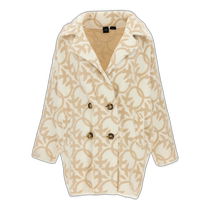 Hong Kong direct mail trendy luxury Pinko womens Toro double-breasted fur coat 101573A21Q