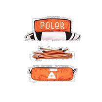 Korean direct mail POLER mountain outdoor travel camping wooden stool 231CLU9801-10B