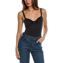Only Hearts Del Pleated Top Bodysuit - Black (USA Outlet) Straight Hair