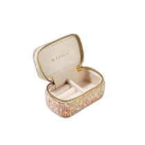 (Direct Mail from Korea) Ms GREEN Small Light and Luxurious Portable Jewelry Box Tweed MGDAIPO007