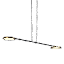 vonnTorino VAP2192AB 39-Inch Integrated LED Pendant Light Fixture with Swivel LED Round