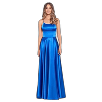 Hong Kong direct mail trendy luxury Betsy Adam womens satin back open dress wrap skirt