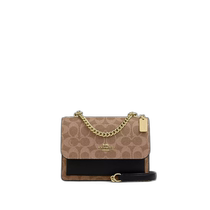 US direct mail Coach Mini Klare crossbody bag made of iconic canvas gold brown