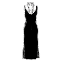 Korean direct mail DION LEE23SS mid-length dress for women A7647R23BLACKBlack