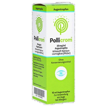 European direct mail German pharmacy Pollicrom allergic conjunctivitis eye drops 10ml eye allergy itching redness