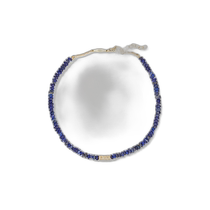 Hong Kong Direct Shipping Luxury Jacquie Aiche Womens 14K Yellow Gold Lapis Lazuli Diamond Anklet P