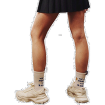 Korean direct mail upperstrop] letter socks white comma text pattern socks white comma