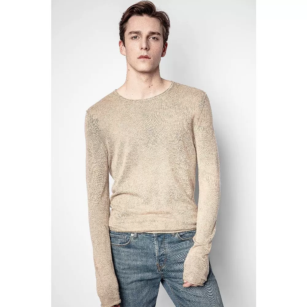 Кашемировый свитер с перьями Zadig & Voltaire teiss CP Sweater Feather Cashmere иконичный ZV