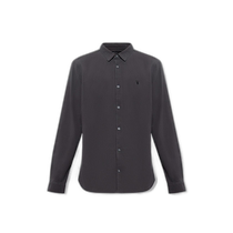 Hong Kong direct mail ALL SAINTS mens shirt LOVELLMS021UWASHEDBLACK