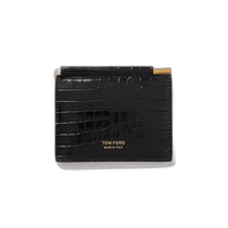 Hong Kong Direct Mail Fashion Luxury Tom Ford Tom Ford Mens Croc-Effect Leather Bil