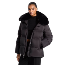 (US direct mail) michael_kors) Faux fur collar quilted down jacket
