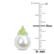 American direct mail julianna b womens earrings platinum pearl earrings emerald turquoise