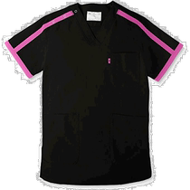 Self-operated｜Mizuno Medical Surgical Gown Colored Decorated Men and Women Black 4L MZ009 Sports