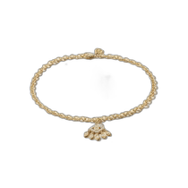 Hong Kong direct mail trendy luxury sydney evan womens devils eye 14K gold diamond anklet CJP2937Y