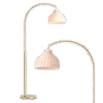 brightechLark LED Floor Lamp - Brass (American Outlet) Straight Hair