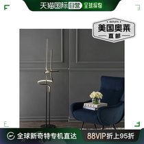jonathan ySketch 64 Minimalist Dimmable Metal One-piece LED Floor Lamp - Black