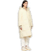 Hong Kong direct mail trendy luxury Jil Sander womens off-white quilted down jacket