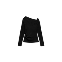 US direct mail ZARA JAPAN textured asymmetric top 5039 666 black