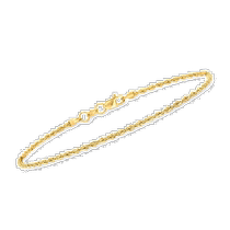 Ross-Simons 1 5mm 14-section Yellow Gold Twist Cord Bracelet - 7 Inch (USA Outlet