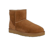 Hong Kong direct mail trendy luxury Ugg mens logo short boots 1002072CHE brown brown comfortable and fashionable