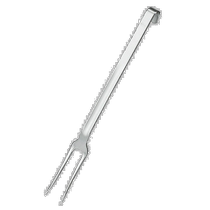 Rosle Stainless Steel Roasting Fork with Hook Handle -silve