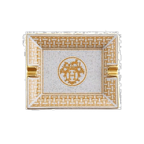 European direct mail Hermes Hermes porcelain ashtray gold durable classic fashionable compact simple and simple