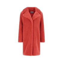 Hong Kong direct mail trendy luxury Stand Studio womens teddy Camille light red cocoon coat