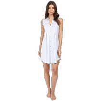 Hong Kong direct mail fashionable luxury Hanro womens Deluxe cotton buttoned tank nightgown