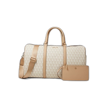 American direct mail Anne Klein AK Cube Logo Weekender with bag oat milk white