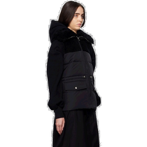 Hong Kong direct mail trendy luxury YVES SALOMON womens black patchwork down vest