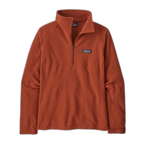US Direct Mail Patagonia Micro D Quarter-Zip Wool Pullover - Womens Bright Red