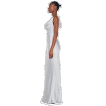 Hong Kong direct mail trendy luxury NORMA KAMALI womens deep neckline dress